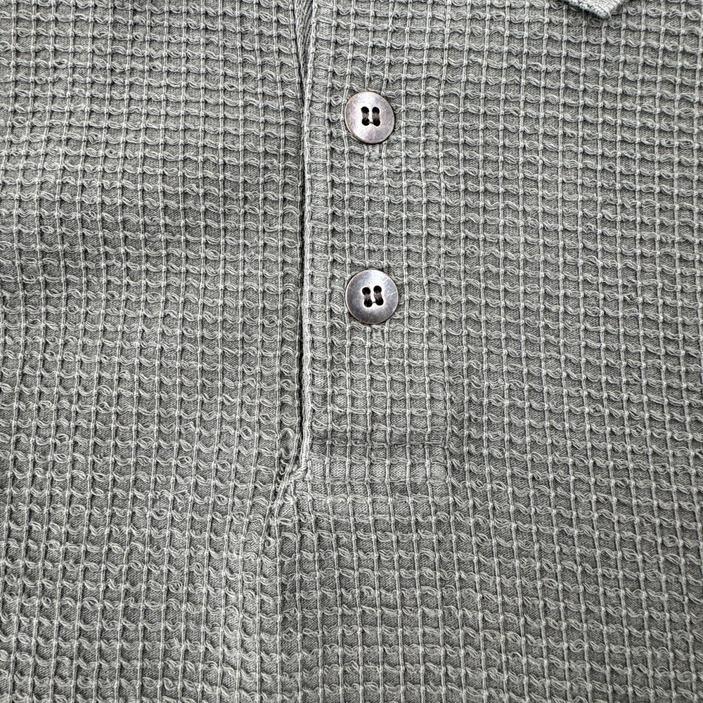 The‎ Territory Ahead Men's 2XL Gray- Green Polo Waffled Cotton Golf Casual - Picture 10 of 11